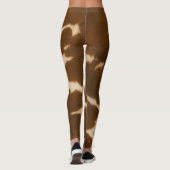 Populair Elegant Koe Faux Leather Collectie Leggings (Achterkant)