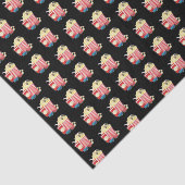 populair filmpopcornepatroon tissuepapier (Detail)