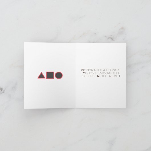 Populair geometrisch ontwerp kaart (Binnen)