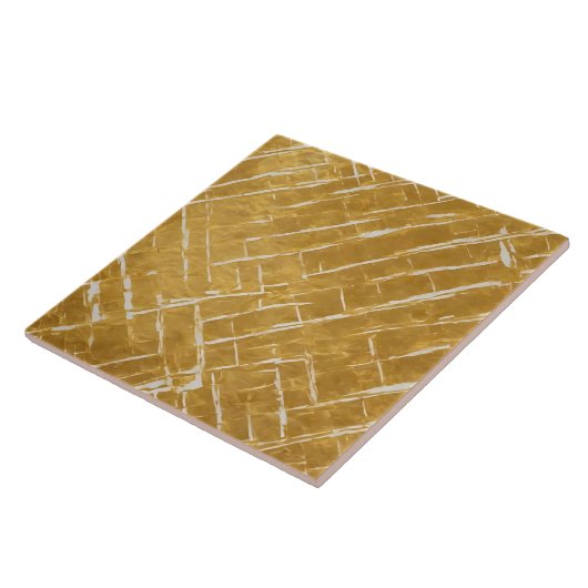 Populair Goud Wit  Art Deco Collectie Tegeltje (Zijkant)