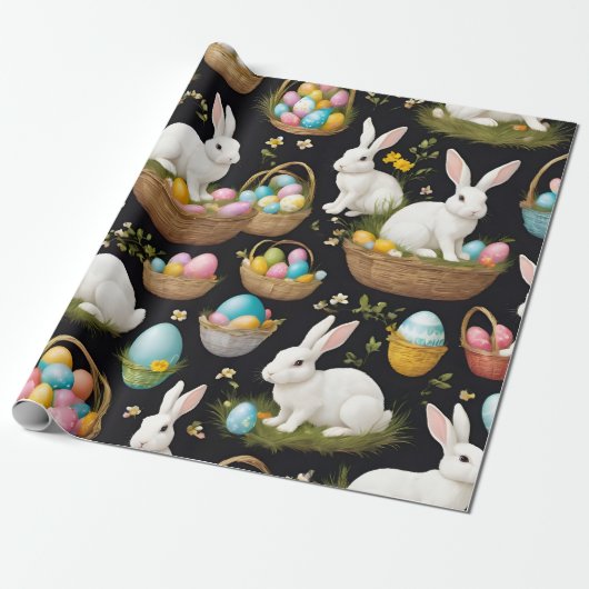 Populair Happy Easter Collectie Cadeaupapier (Uitgerold)
