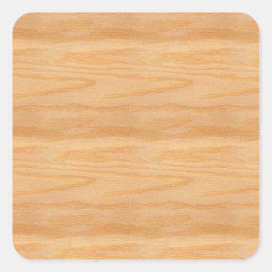 Populair houten blanco-sjabloon Elegant ontwerp Kl Vierkante Sticker (Voorkant)