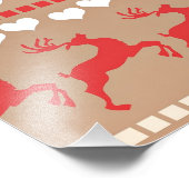 Populair kerstpatroon foto afdruk (Hoek)