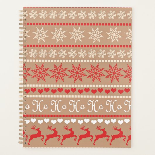 Populair kerstpatroon planner (Voorkant)