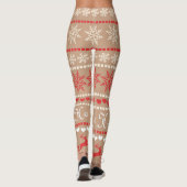 Populair kerstvakantie patroon leggings (Achterkant)