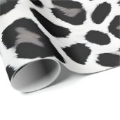 Populair luxe wit luipaard Elegant Collectie Cadeaupapier (Rol Hoek)