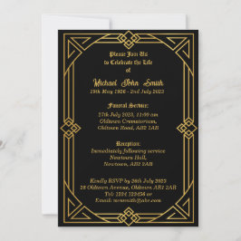  Populair Minimalistisch Memorial Invitation Kaart