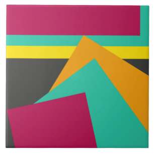 Populair modern geometrisch ontwerp tegeltje