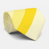 Populair Modern Ontwerp Geel Wit Sjabloon Chic Stropdas (Opgerold)