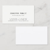 Populair Moderne Minimalistische Sjabloon Elegant  Visitekaartje (Voorkant / Achterkant)