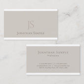 Populair Monogrammed Slank Grafisch Ontwerp Modern Visitekaartje (Voorkant / Achterkant)