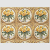 Populair mooi geel rose Collectie Tissuepapier (Voorkant)