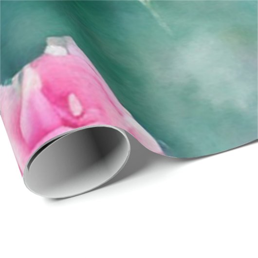 Populair mooi Waterverf roze rozen Collectie Cadeaupapier (Rol Hoek)