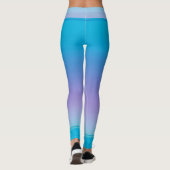 Populair Paars blauw Leggings (Achterkant)