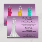 Populair Paars Vrijgezellenfeest Kaart (Voorkant / Achterkant)