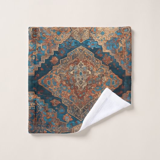 Populair Perzisch Mooi Oud Patroon Collectie Bad Handdoek (Wasdoekje)