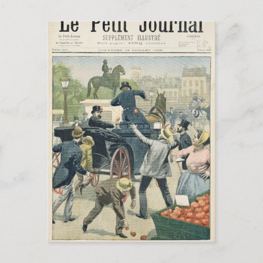 Populair protest tegen Joseph Reinach Briefkaart (Voorkant)