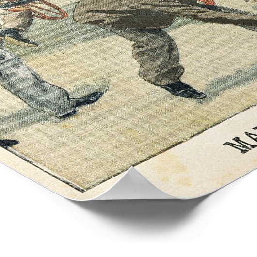 Populair protest tegen Joseph Reinach Poster (Hoek)