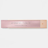 Populair Roos Gold Glitter Professional Modern Gla Deurbordje (Voorkant)