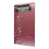 Populair Roos Gold  ontwerp Mini Klembord (Angled2)