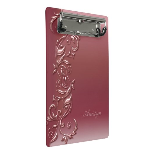 Populair Roos Gold  ontwerp Mini Klembord (Schuin)