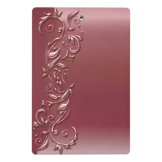 Populair Roos Gold  ontwerp Mini Klembord (Achterkant)