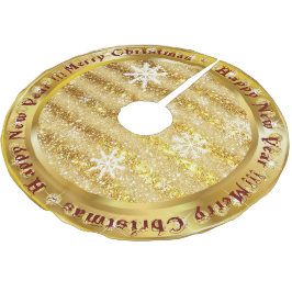 Populair Snowflake Gold Glitter Kerstboom Rok