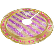 Populair Snowflake Gold Glitter Paars