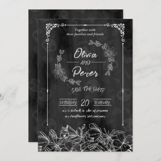 Populair sparen de Kaarten van de Datum (Voorkant / Achterkant)