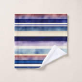 Populair Summer Navy Blue Boat Stripes Collectie Bad Handdoek (Wasdoekje)