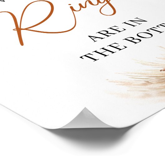 Populair terracotta groen Hoeveel ringen zitten er Poster (Hoek)