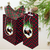 Populair Trendy Rood Groen Zwart Plaid Cadeaupapier