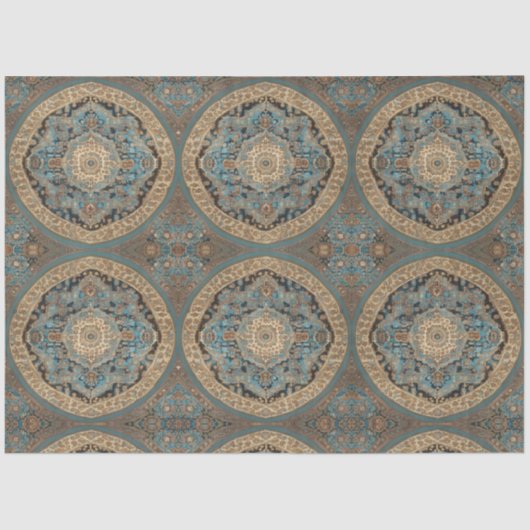 Populair Turks Mooi Oud Patroon Collectie Tissuepapier (Voorkant)