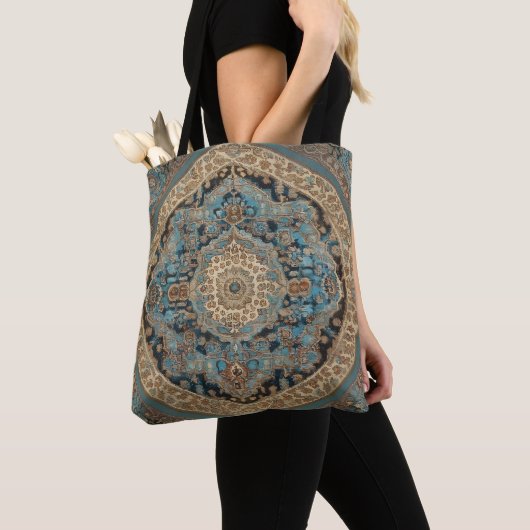 Populair Turks Mooi Oud Patroon Collectie Tote Bag (Dichtbij)