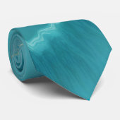 Populair Turquoise Blue Gold Marble Collectie Stropdas (Opgerold)