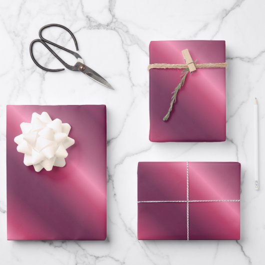 Populair Vakantie Kerst Verjaardag Bordeaux Cadeau Inpakpapier Vel (Voorkant)