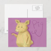 Populair varkensBriefkaart Briefkaart (Voorkant / Achterkant)