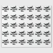 Populair vliegtuig cadeaupapier (Vlak)