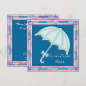 Populair VRIJGEZELLENFEEST voor INVITATIE W/UMBREL Kaart (Voorkant / Achterkant)