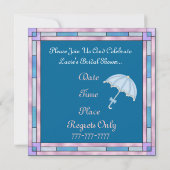 Populair VRIJGEZELLENFEEST voor INVITATIE W/UMBREL Kaart (Achterkant)