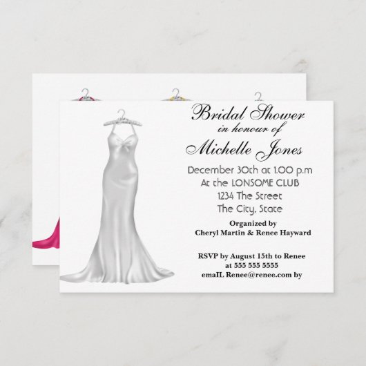 Populair wit Vrijgezellenfeest Wit Kaart (Voorkant / Achterkant)