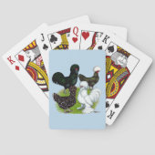 Populair witkuikenkwartet pokerkaarten (Achterkant)