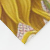 Populair zonnebloempel Collectie Fleece Deken (Hoek)