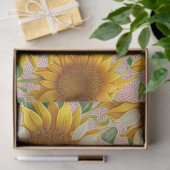 Populair zonnebloempel Collectie Tissuepapier (Geschenk)