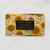 Populair zonnebloempel Collectie Visitekaartje (Voorkant)