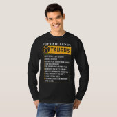 Populaire 10 regels van de dierentuin van Taurus T-shirt (Voorkant volledig)
