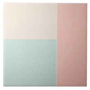Populaire Abstracte Blush Roze Mint Collectie Tegeltje
