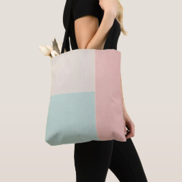 Populaire Abstracte Blush Roze Mint Collectie Tote Bag