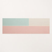 Populaire Abstracte Blush Roze Mint Collectie Yogamat (Voorkant (horizontaal))