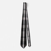 Populaire Abstracte Rood Zwarte Plaid Collectie Stropdas (Voorkant)